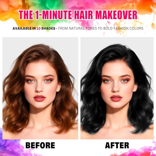 Acomler Black Hair Spray Temporary Hair Color Spray for Kids Women Men, 4.06Oz Washable Temporary Black Hair Dye, One-Day Hair Color Wax for... - Image 4