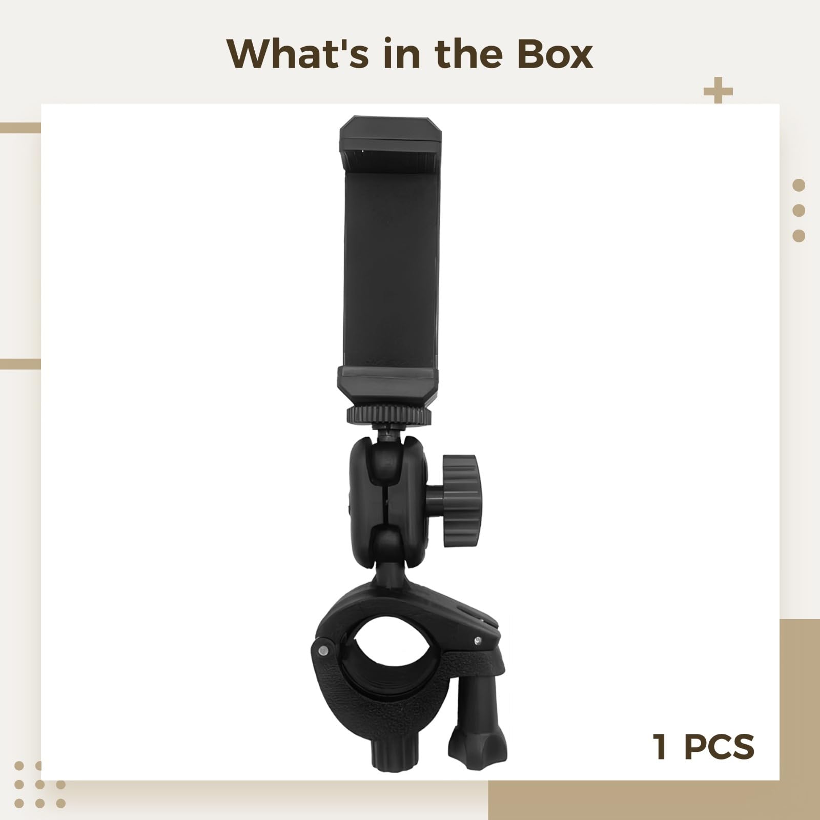 Support de téléphone portable rotatif à 360° pour trompette, fanfare lyre clip pour partitions de musique, compatible avec la plupart des smartphones,
