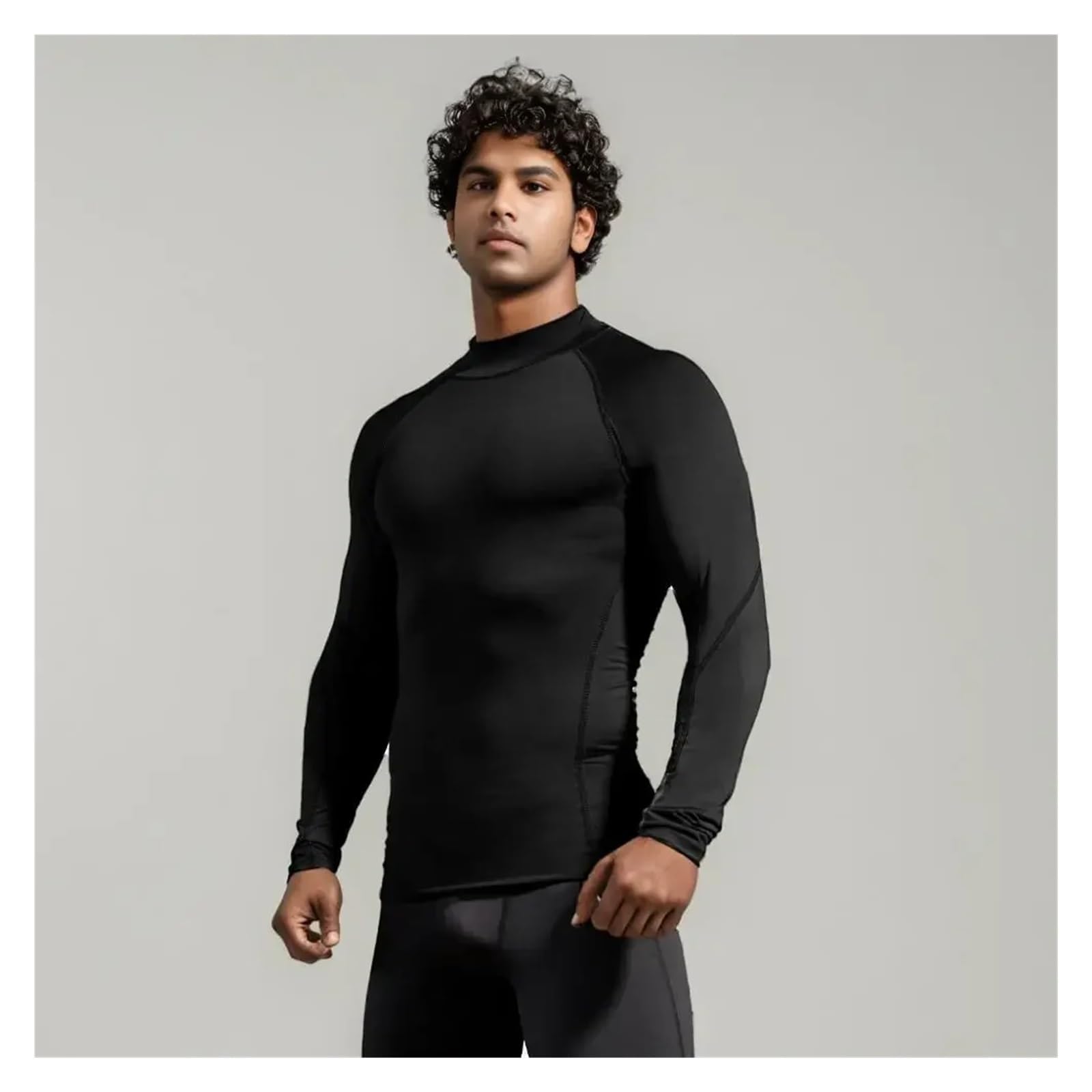 Camisa de compresión for Hombre, Camisetas Manga Larga for Correr, Fitness, Ropa Entrenamiento Ajustada Secado rápido, Gimnasio, Camisas Culturismo