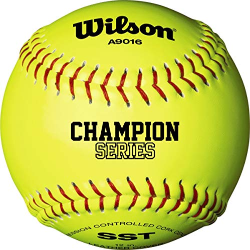 Balles de softball Wilson fastpitch avec centre en liège NFHS pour la compétition