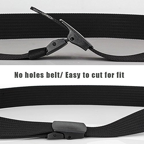 2 Pack Nylon Belt Outdoor Non-Metal Mens Military Web 1.5" Tactical Work Belt4
