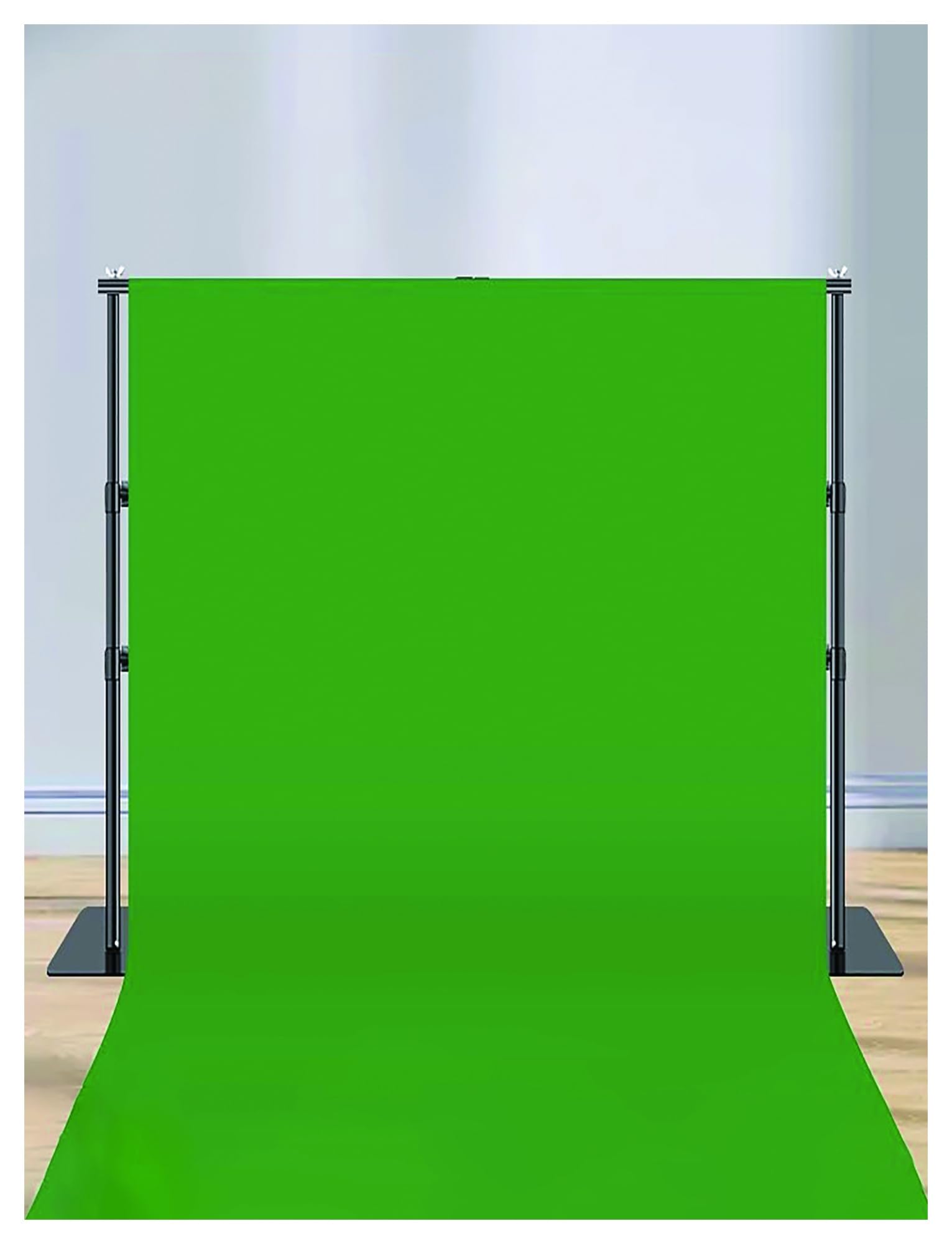 Sfondo fotografico Sfondo fotografico con schermo verde con staffa, dimensioni multiple for video Chromakey(200x300cm/78.7x118in)