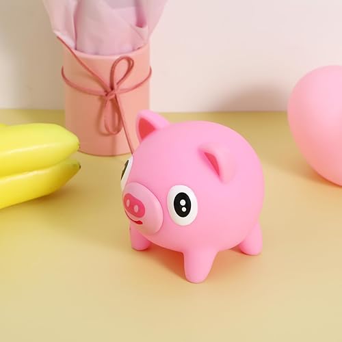 Miniatura 9 de Adorable Juguete de Látex Gritón para Escritorio, Juguete de Descompresión Animal para Adolescentes, Toystongue Cerdo Pelota para Niños, Juegos