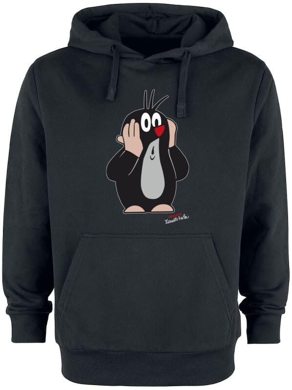 Oh Oh! Männer Kapuzenpullover schwarz