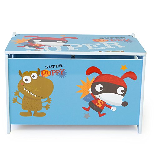 Homestyle4u Spielzeugkiste Schmetterling Spielzeugtruhe, 60x35x38cm - 7