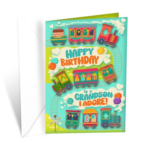 Prime Greetings Young Grandson Birthday Card, Made in America, Eco-Friendly,