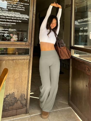 Image of YEOREO Ease Workout Leggings Womens No Front Seam Straight Leggings 29 inch / 31.5 inch / 33 inch / 35 inch High Waist Buttery Eddiy Yoga Pants