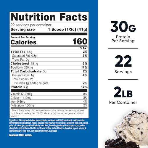 Image of Nutricost Whey Protein Isolate (Cookies N Cream, 2 Pounds)