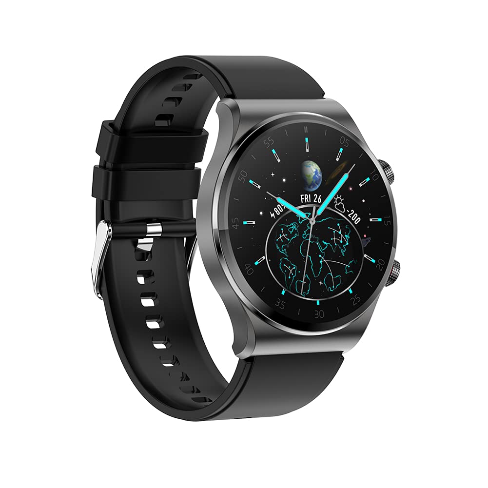 Reloj Inteligente con Llamada, Bluetooth 5.0, Rastreador De Ejercicios con Pantalla Táctil Completa De 1.3 Pulgadas, Modo Multideportivo, Podómetro Impermeable IP67, Reproductor De Música