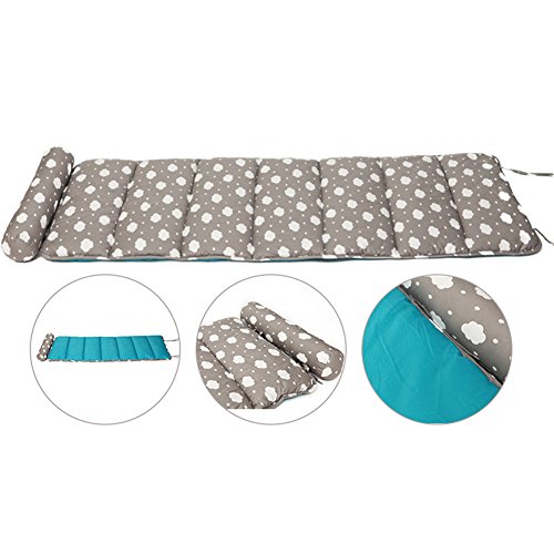 OLizee Super Soft Adult Sleeping Mat Nap Mat with Removable Pillow(Grey