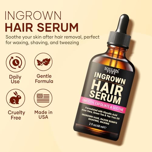 Ingrown Hair Serum - Powerful Razor Bump Solution for Bikini Area, Face & Brazilian Wax - Ingrown Hair Oil that Soothes, Exfoliates & Nourishes - 2 fl oz - Image 7