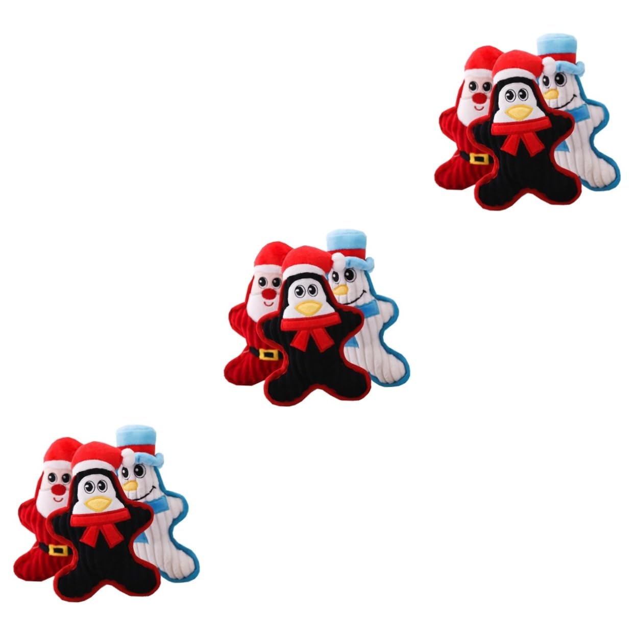 FRCOLOR 9stücke Teiliges Weihnachts-kauspielzeug Für Hunde Strapazierfähiges Plüschspielzeug Mit Zahnreinigungseffekt Für Training Und Spielspaß Fördert Die Intelligenz Und