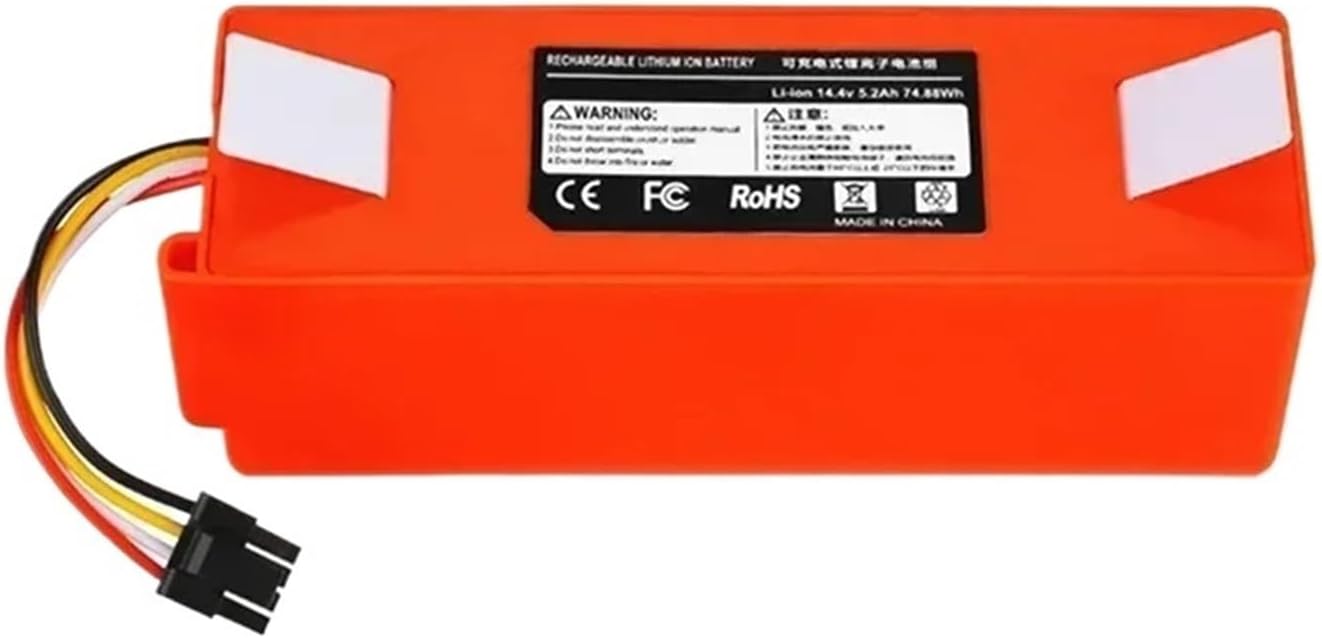 14.4V 12800mAh Robotic Vacuum Cleaner Replacement Battery,Compatible for S55 S60 S65 S50 S51 S5 MAX S6 .Vacuum Cleaner Accessories(12800mAh)