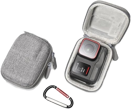 Gray Protective Storage Bag Compatible With Action Camera Gear (Generic, Compatible With Ace Pro, Action 4, Action 3)