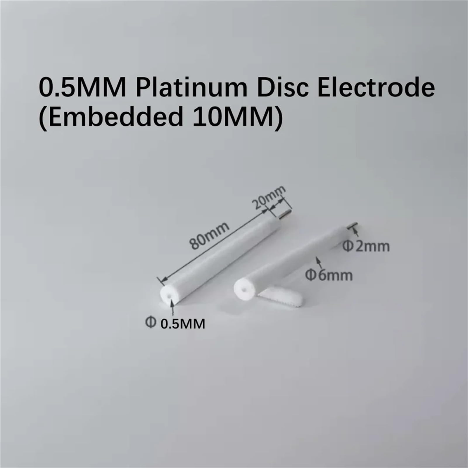 sujeniir 3mm Platinum Disk Electrode/Pt Electrode/Metal Disk Electrode can be Customized for invoicing(4MM)