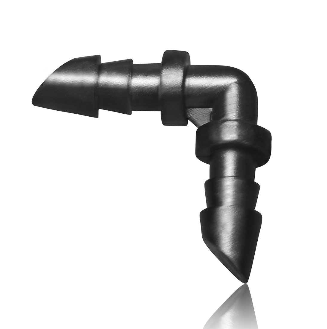 MINI SKATER 1/4-Inch Barbed Elbows Fitting Perfect for Drip Irrigation Tubing System,Flower Beds, Vegetable Gardens, Herbs Gardens 100 PCS/Bag-picture-12