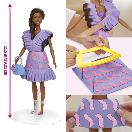 Play Doh Barbie Cœurs et Coiffure Coffret de pâte à Modeler - vue 4