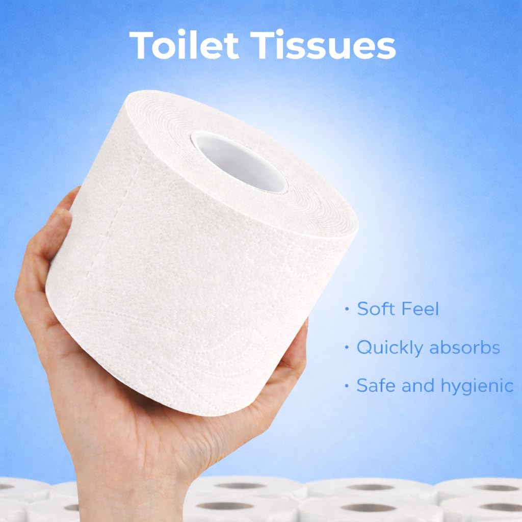 Careswipe 3-Ply Toilet Paper - Family Pack of 6 -8 Careswipe 3-Ply Toilet Paper - Family Pack of 6 -8