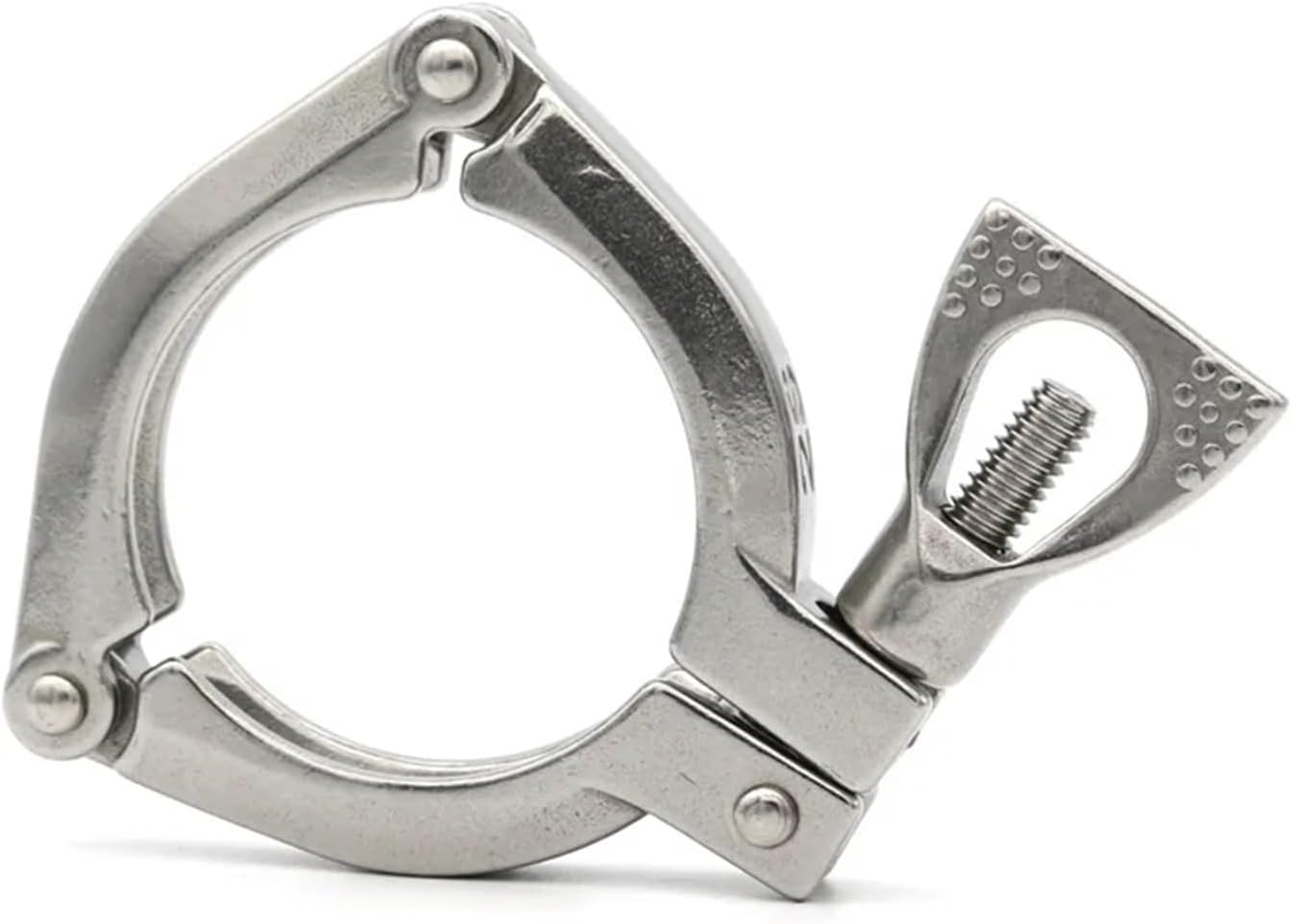 10 Pcs 1.5"2"2.5"3"3.5"4" Three Section Tri Clamp Heavy Duty SS304 Stainless Steel 50.5/64/91/106/119mm Homebrew Beer(1.5Inch x K50.5)