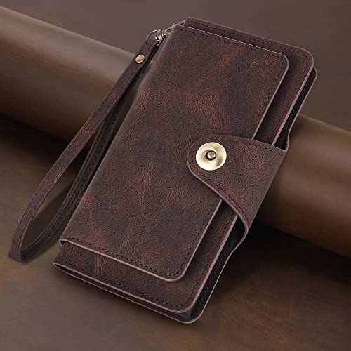 Funda tipo billetera con tapa texturizada acabado artesanal para Samsung A32 5G