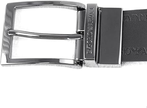 Amazon | [エンポリオアルマーニ] メンズ リバーシブルベルト ブラック  