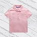 Boys Uniform Pique Polo Shirt Kids Toddler Short Sleeve Solid Dress Shirt Cotton Basic Tees (Pink, 18-24 Months)