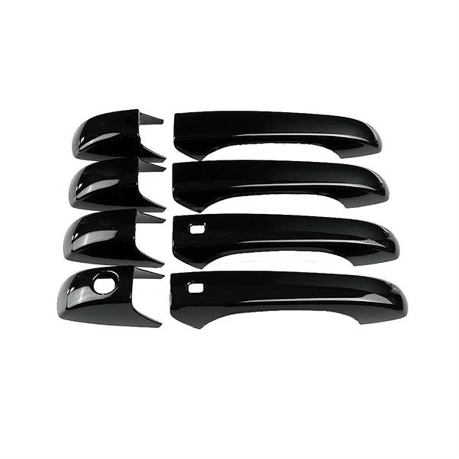 Ujnheq Style 2 For Jeep For Patriot For Liberty For Russi 2007~2017 Gloss Black Car Outer Door Handle Cover Protective Stickers(Style 2)