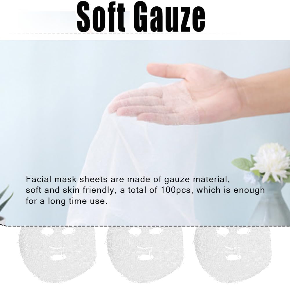 100 pièces de gaze pour haute fréquence, forte Absorption d'eau, tampons faciaux doux à haute fréquence, gaze faciale pour haute fréquence