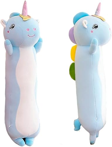 ZRLABL Almohada larga de felpa de gato de peluche, almohada corporal de animal de peluche, bonita almohada de peluche de gatito, juguete, regalo