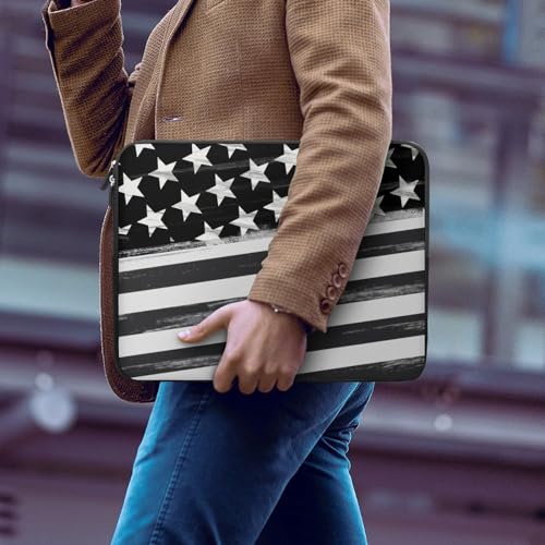 Funda para laptop con bandera americana negra, varios tamaños miniatura 7