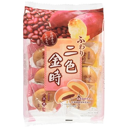 てんけい ふわり二色金時 金時芋あんと金時豆あん