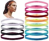 diademas elasticas para mujer Amplia aplicación: las bandas elásticas Duufin son ideales para ejercicios diarios como caminar, correr, joya, y para diferentes deportes como voleibol, baloncesto, fútbol, tenis, voleibol, voleibol, etc