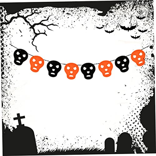Bannière de fête d'Halloween pour décorer facilement grands espaces suspendre intissé - 6