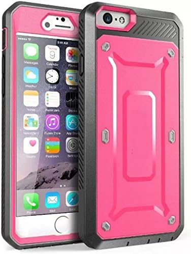 iPhone 6 Case,[Tesco Tech Support] Full-Body Rugged Hybrid Protective Cover with Built-in Screen Protector Case for iphone6 (4.7inch-Pink)