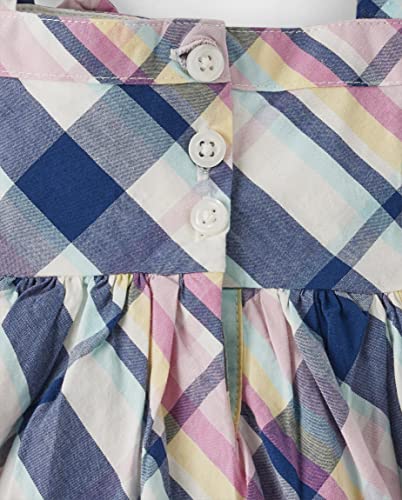 Gymboree,Short Sleeve Dress,Pastel Plaid,3-6 Months #TOP3