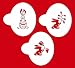 Designer Stencils C297 Easter Bunnies Cake Stencils, Beige/semi-transparent