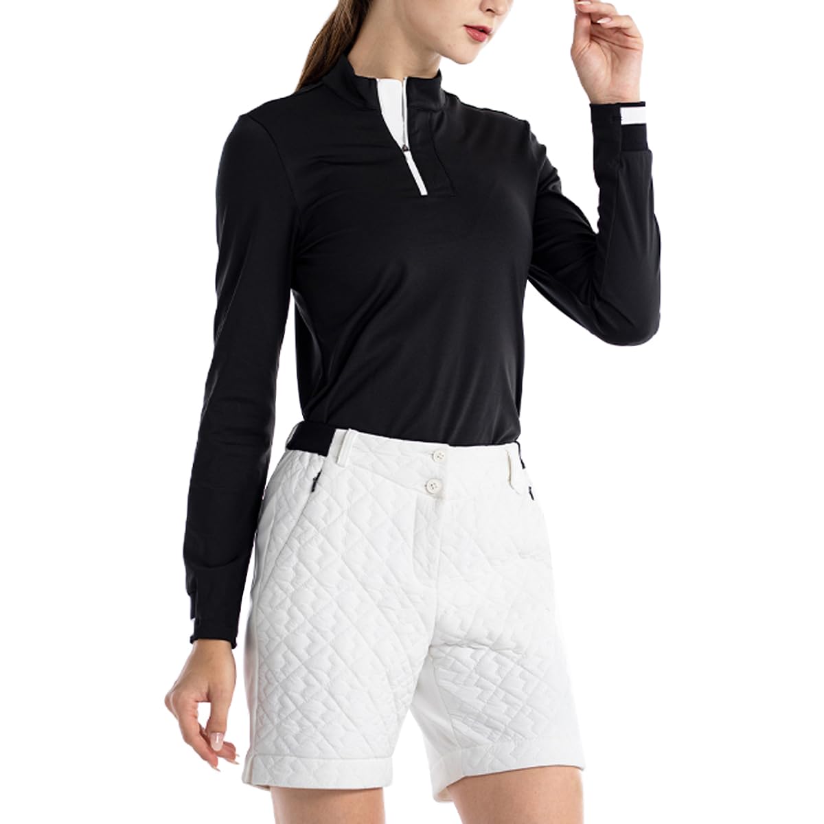 Polo da Golf A Maniche Lunghe da Donna Autunno Inverno Moda Sportiva Morbida E Sottile Abbigliamento Sportivo da Donna