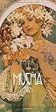 Alfons Mucha Kalender 2021, Wandkalender im Hochformat (33x66 cm) - Kunstkalender (Jugendstil)