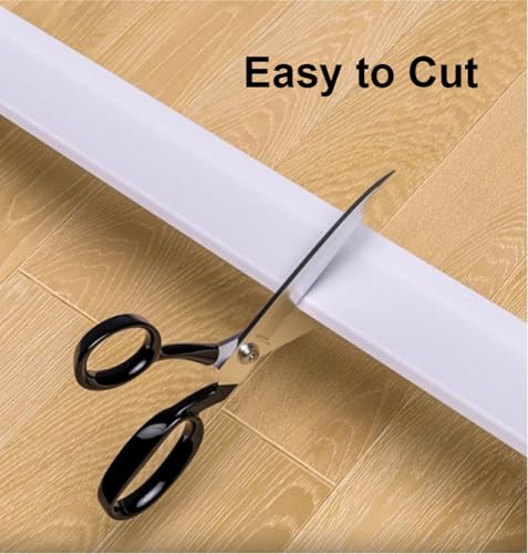 Moldura de pared para techo autoadhesiva con rodapié de pvc flexible y protector contra salpicaduras 8