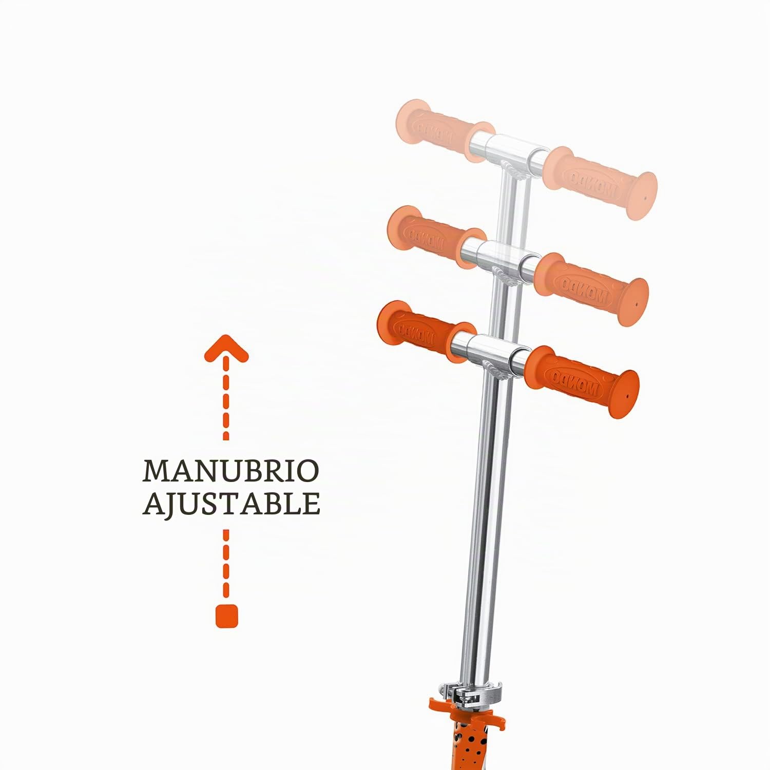 Mondo Toys - Alu Scooter MONDO PW120 - Patinete infantil de aluminio de 2 ruedas - Manillar regulable - 28009
