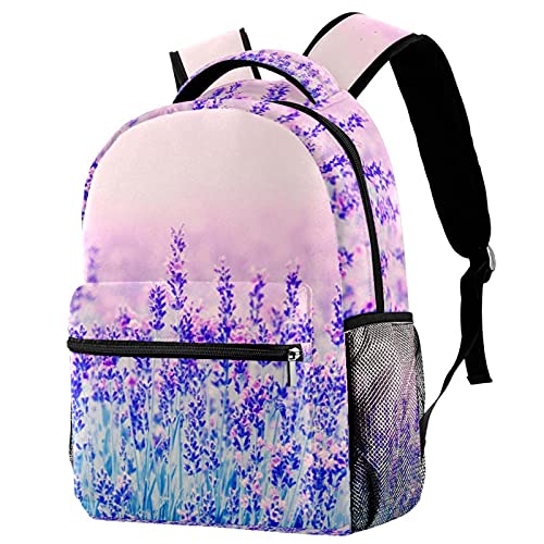 Sac à dos lavande outdoor et collège avec compartiment pc pour la rentrée