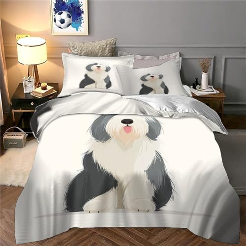 Housse de Couette Chien Mignon Parure de Lit 200x200 microfibre - 6