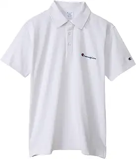 Champion(チャンピオン) スクリプトロゴ刺繍 ベーシック ポロシャツ 半袖 綿100% スクリプトロゴ 刺繍 POLO SHIRTC3-X361Zメンズ