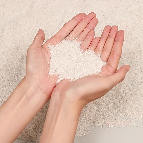 Image of Silica Gravel, Multi-Purpose Mini White Silica Sand for Fire Pits, Aquariums and Landscaping, 5LB