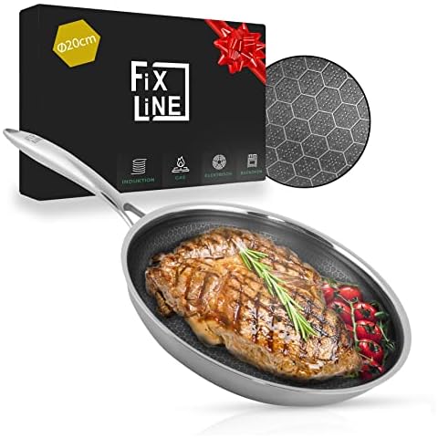 FIXLINE® Premium Bratpfanne Ø20cm - alle Herdarten inkl. Induktion Cover