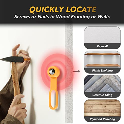 Suplutux Magnetic Stud Finder, Magnet Stud Finder Tool, Metal Detect Stud Ball Through 5/8" Drywall, Wood Or 3/4" Plywood Paneling, Ceramic Tiling, Etc #TOP2