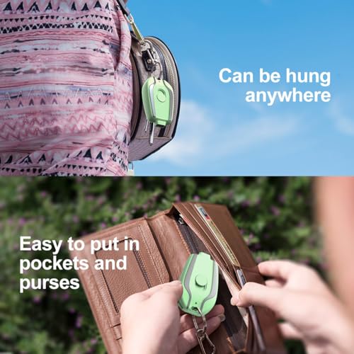 Keychain Portable Charger, 2200mAh Mini Power Emergency Pod,External Fast Charging Power Bank Battery Pack,Cell Phone Charger for 14,13,12,11,Plus,Pro,Max,XS,XR,X,8,7,6,6s,5,4,Green