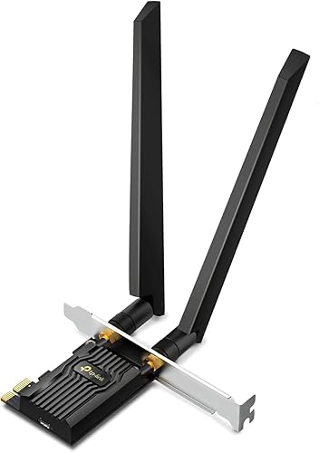 TP-Link WiFi 6E AXE5400 PCIe WiFi tarjeta para PC de escritorio (Archer TXE72E), Bluetooth 5.3, WPA3, 802.11axe adaptador inalámbrico de triple
