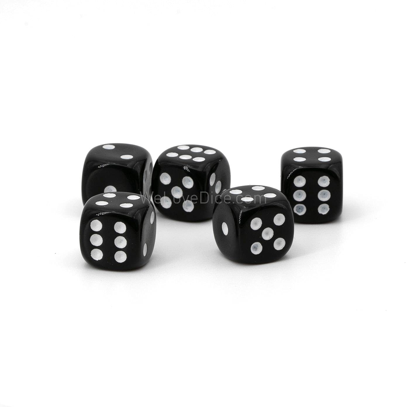 Dés XL 20mm Translucides Orange/Blanc - Fabriqués En Allemagne | Lot De 5 Pièces | WeLoveBeads