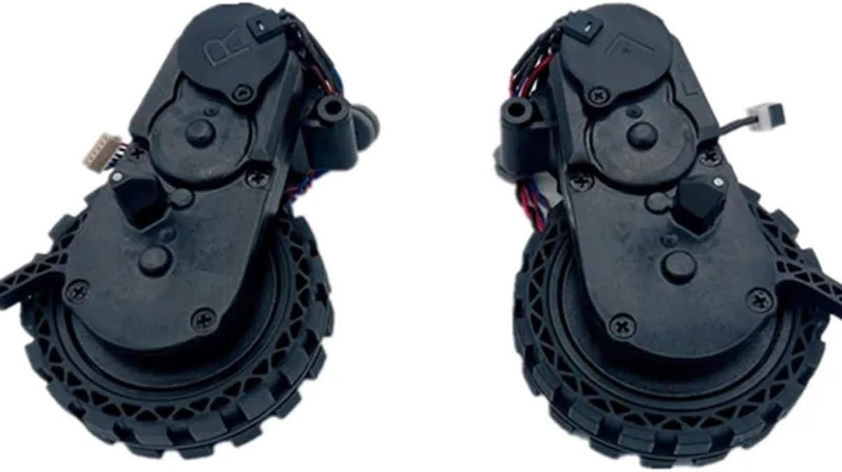 Vacuum cleaner Left Or Right Drive Wheel. Compatible For DEEBOT OZMO 950/920/ N8/ N8 Pro/ T9/ T8. Robot Vacuum Cleaner Accessory Wheels(Black-L+R)